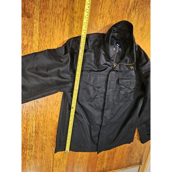 Gap Mens M-65 Military Field Jacket Size Large Black Utility Coat Epaulettes EUC - Picture 6 of 9